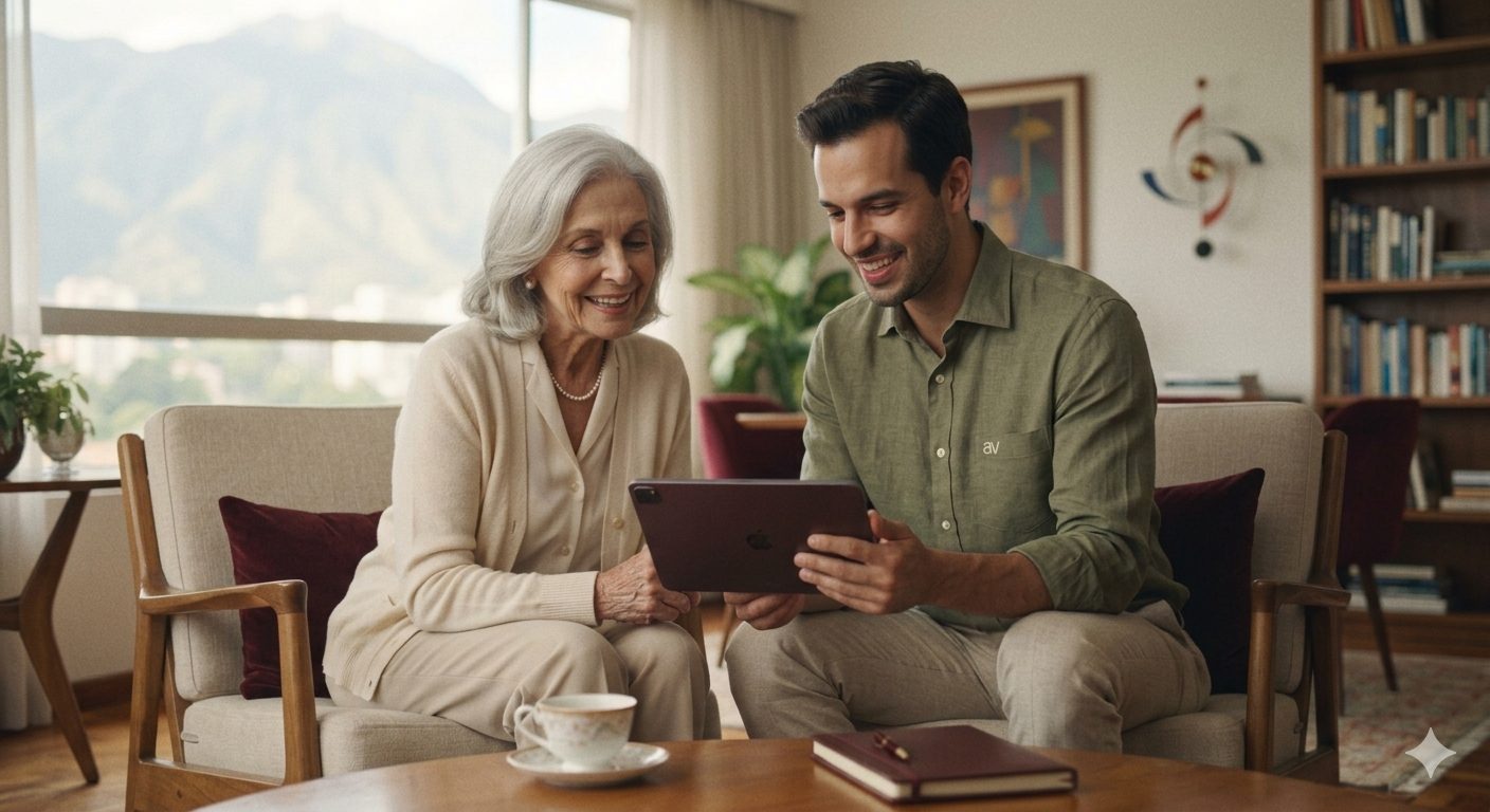 Lifestyle Concierge avvia acompañando a un adulto mayor en su hogar